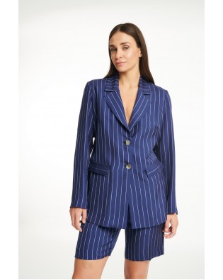 Βερμούδα ριγέ 75%RAY ECO-25%LIN 24-327-00